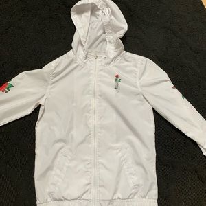 skeleton hand rose track jacket